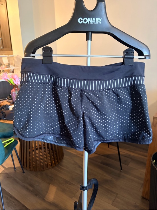 lululemon athletica Pants - lululemon athletica Black Polka Dot Athletic Shorts